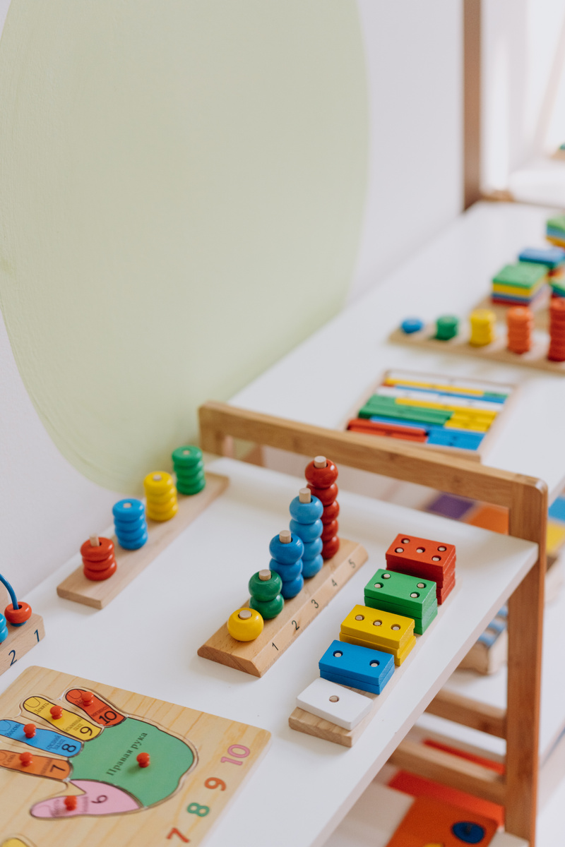 Colorful Wooden Toys on the Table 